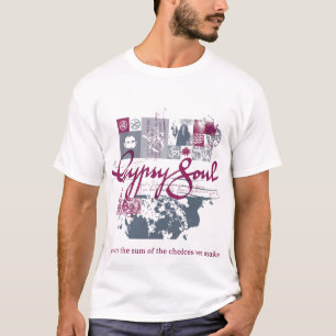 T-shirt Design roxo da alma aciganada