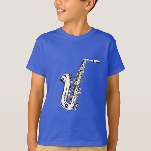 T-shirt Design Saxofone (Frente)