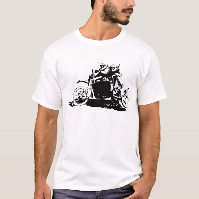 T-shirt Design simples de Sidecarcross (Frente)