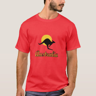 T-shirt Design vermelho da terra de Austrália