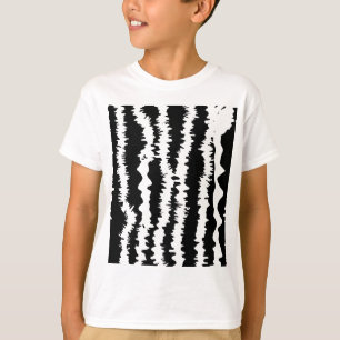 T-shirt Design Zebra Preta e Branca