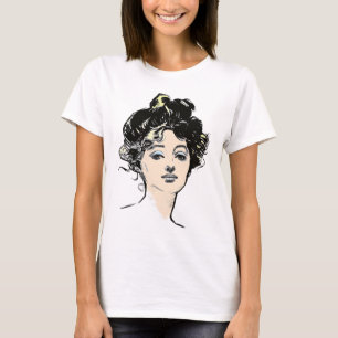 T-shirt Designs da Cabeça de Gibson Girl