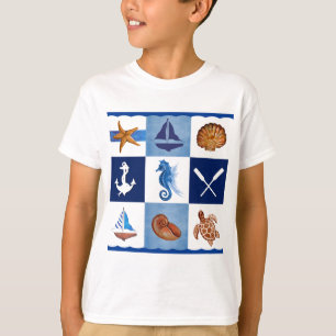 T-shirt Designs do oceano náutico