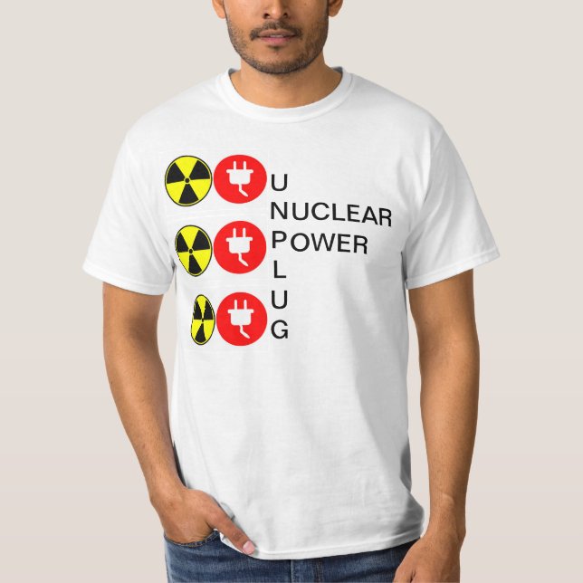 T-SHIRT DESLIGAR ENERGIA NUCLEAR (Frente)