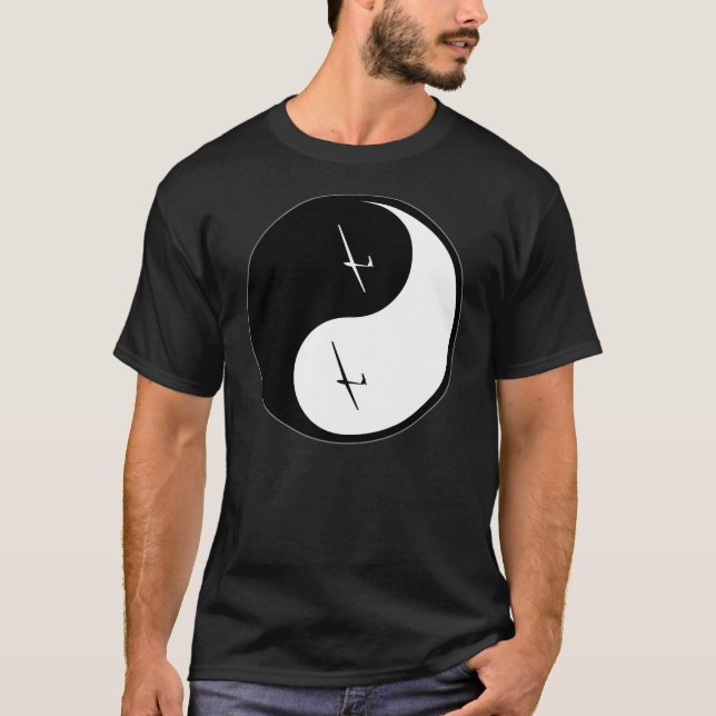 T-shirt Deslizamento de Yin Yang (Frente)