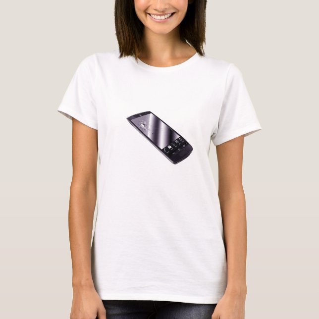 T-shirt desonesto da agenda, telefone (Frente)