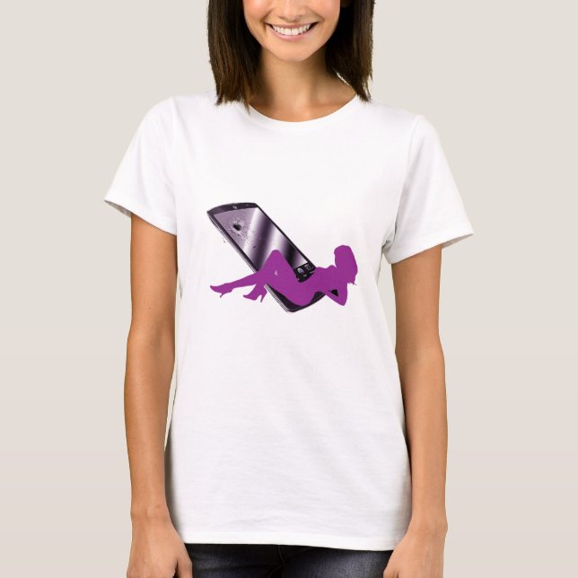 T-shirt desonesto da silhueta da agenda (Frente)