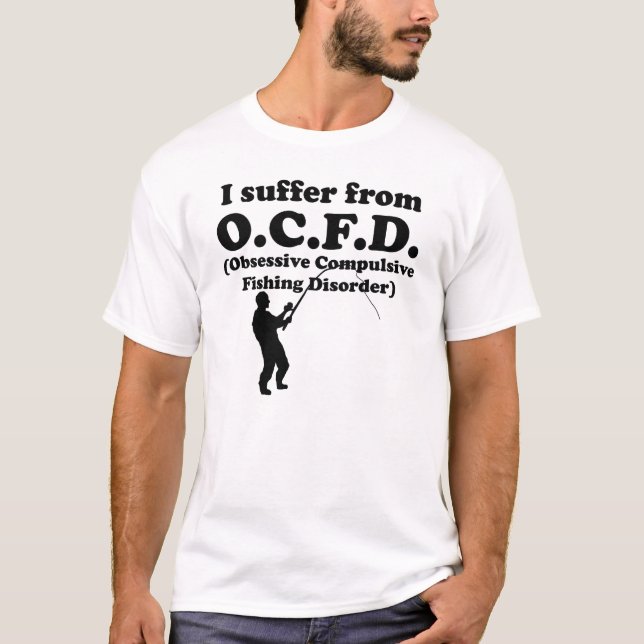 T-shirt Desordem obsessionante da pesca (Frente)