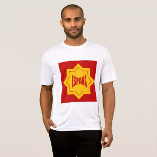 T-SHIRT Desporto Teck branco Homens Desenho ESPANA