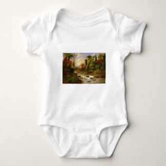 T-shirt Destino de Robert Duncanson do rio da floresta da