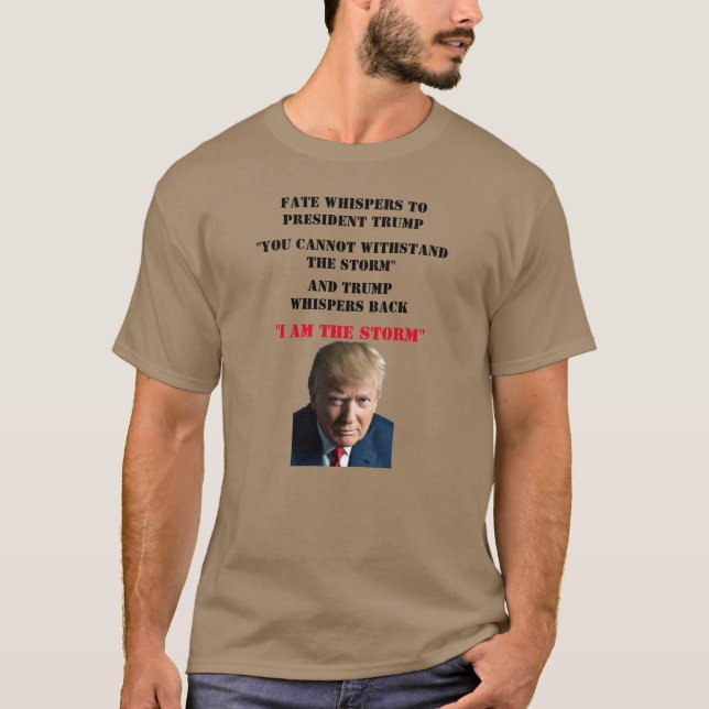 T-SHIRT DESTINO DOS SUSPEITOS AO PRESIDENTE TRUMP (Frente)