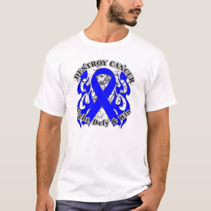 T-shirt Destrua o cancro do cólon
