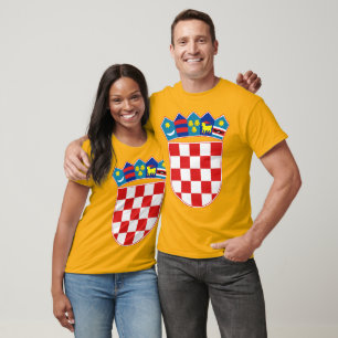 T-shirt Detalhe da brasão de Croatia