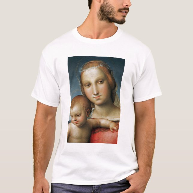 T-shirt Detalhe de <Virgin and Child> Atribuído a Rapha (Frente)