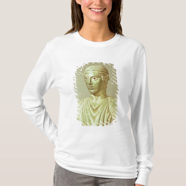 T-shirt Detalhe do Charioteer de Delphi, c.470 BC (Frente)