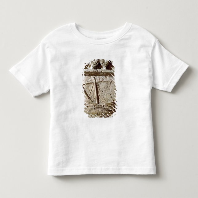 T-shirt Detalhe do sarcófago do navio, de Sidon (Frente)