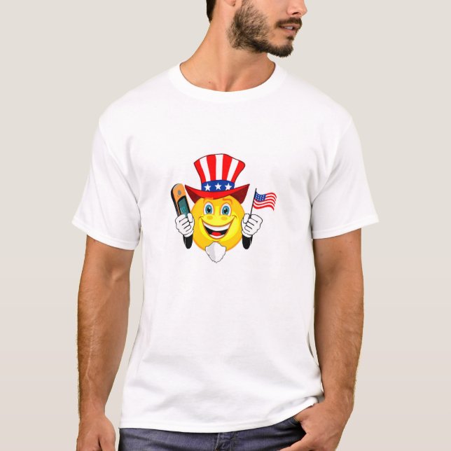T-shirt Deus abençoe América (Frente)