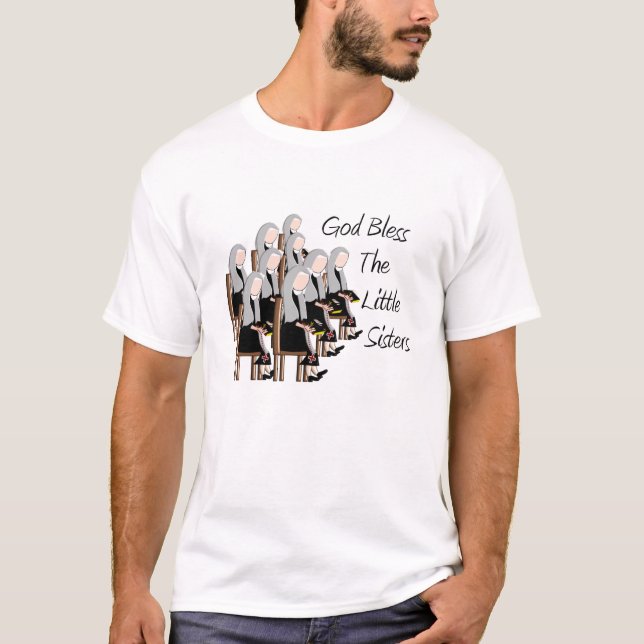 T-shirt Deus abençoe as irmãs mais nova (Frente)
