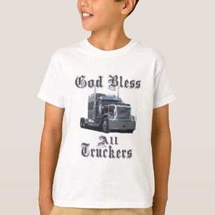 T-shirt Deus abençoe todos os camionistas