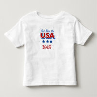 Deus abençoe USA 2009 Toddler T Shirt