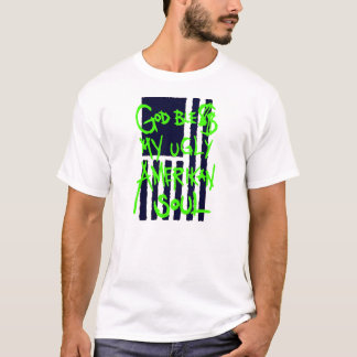 T-shirt "Deus Ble$$ Minha Alma Única Americana" Destrado