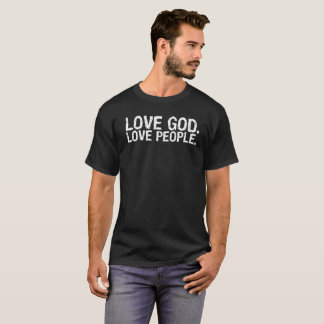T-shirt Deus do amor, pessoas do T Uplifting cristão do