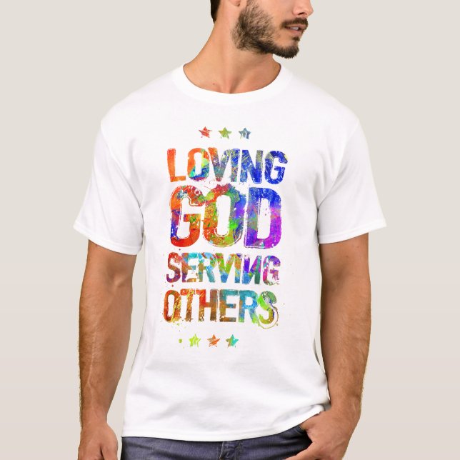 T-shirt Deus Loving que serve outro (Frente)