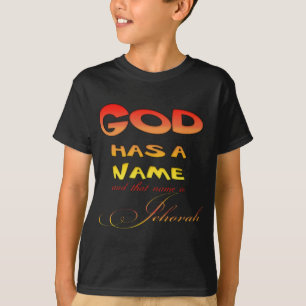T-shirt Deus tem um nome Jeová
