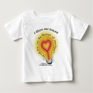 T-shirt Deus, uma lâmpada ideal