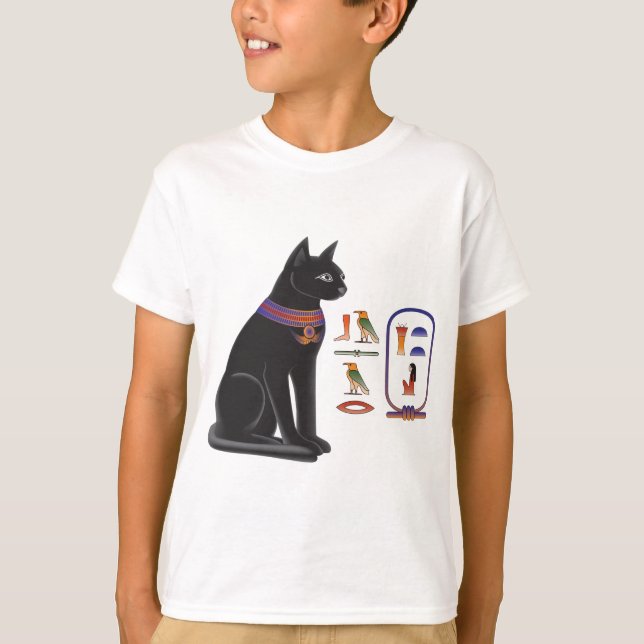 T-shirt Deusa Bastet do gato egípcio (Frente)