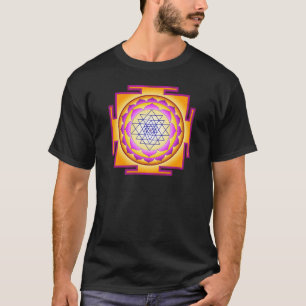 T-shirt Deusa Shri Lalitha Tripura Sundari de Sri Chakra