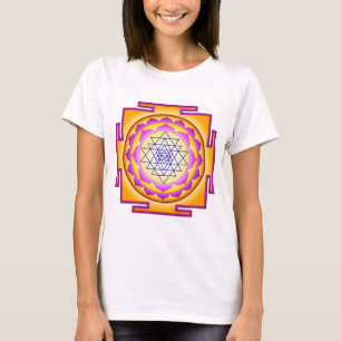 T-shirt Deusa Shri Lalitha Tripura Sundari de Sri Chakra