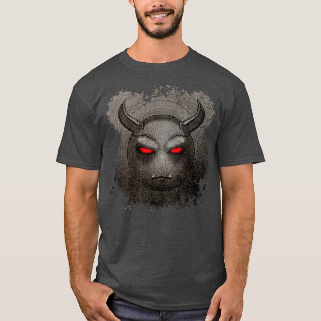 T-shirt Devilmoji Vintage (Frente)