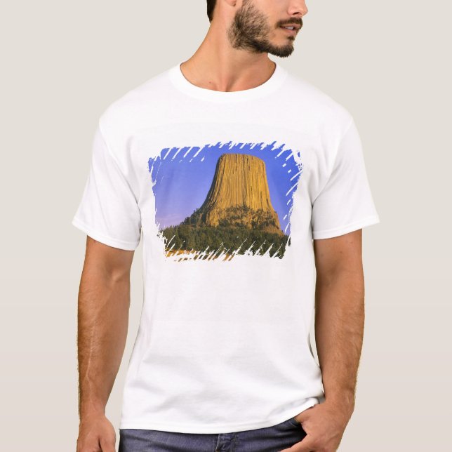T-shirt Devils Tower National Monument em Wyoming (Frente)