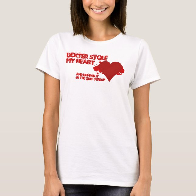 T-shirt Dexter Roubou Meu Coração (Frente)