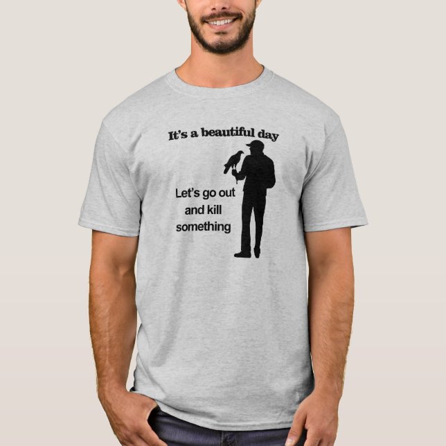 T-shirt Dia bonito para a falcoaria (Frente)