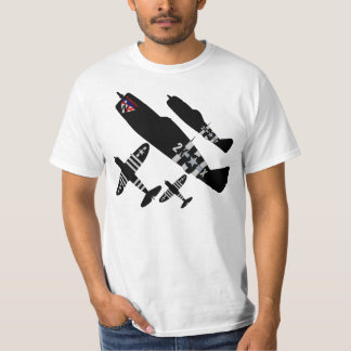 T-shirt Dia D do raio de Warkites P-47