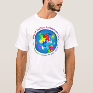 T-shirt Dia da consciência do autismo do mundo