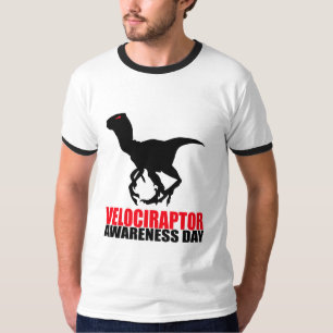 T-shirt Dia da Consciência do Velociraptor
