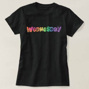 T-shirt Dia da Semana da Bonita Quarta-Feira