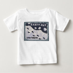 T-shirt Dia da Terra - Pegadas de Carbono