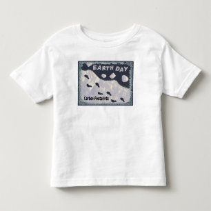 T-shirt Dia da Terra - Pegadas de Carbono