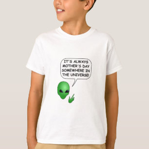 T-shirt Dia de as mães alienígena