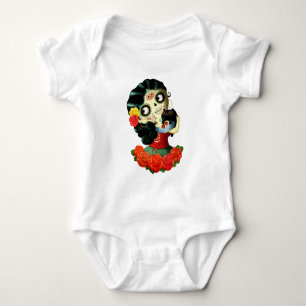 T-shirt Dia de Los Muertos Lovely mexicana Catrina Girl