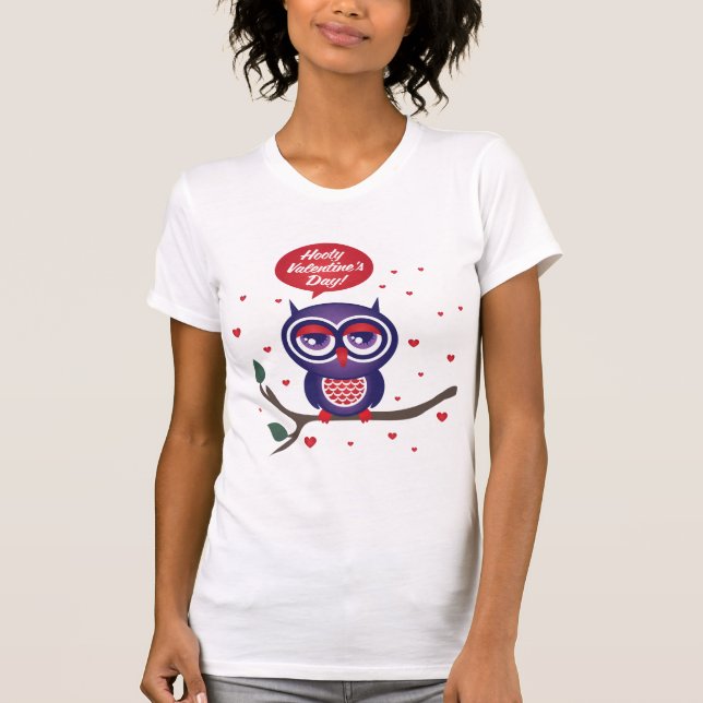 T-shirt Dia de os namorados Hooty (Frente)