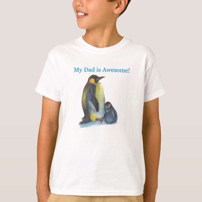 T-Shirt dia de os pais, Branco (Frente)