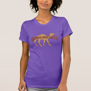 T-shirt Dia de Quarta-feira Dia de Camelo