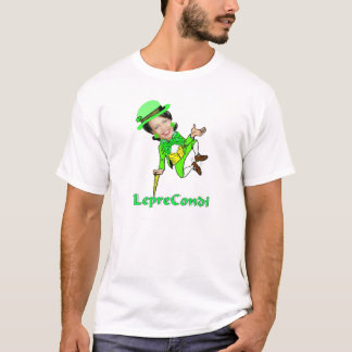 T-shirt Dia de São Patrício de Condoleezza do Leprechaun