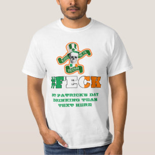 T-shirt Dia de São Patrício de fecal irlandês
