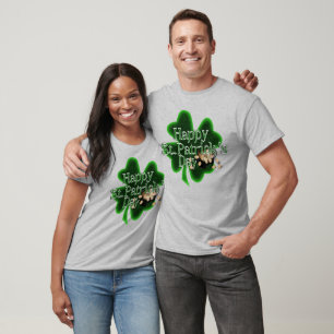 T-shirt Dia de São Patrício Feliz - Pote De Dourado